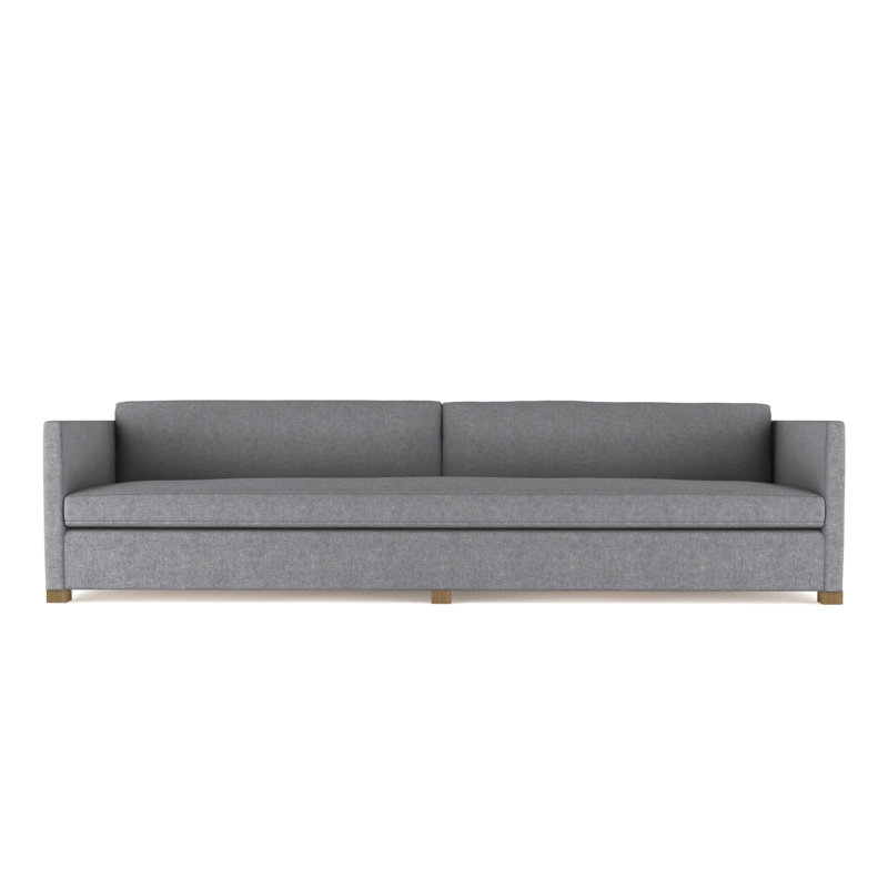 Madison Sofa, Plush Velvet Alabaster, 33" H x 84" W x 41" D, Natural