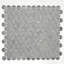 Bois flottant hexagonal bleu 1 po adouci