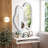 Unique Irregular Shaped Wooden Wall Mirror – Modern Rustic Accent Mirror for Living Room, Bedroom, Bathroom, or Entryway – Stylish Home Décor-886892438-886892443