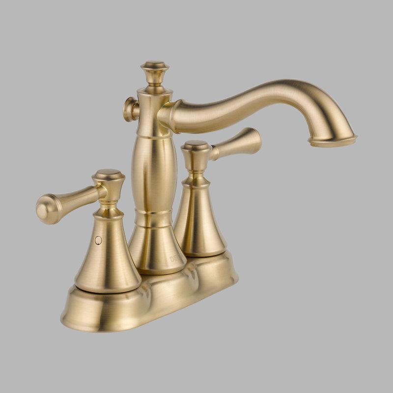 Cassidy™ Centerset Bathroom Faucet with Drain Assembly, Brilliance Champagne Bronze