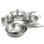 Ensemble de casseroles et de poêles en acier inoxydable avec couvercle en verre Arma Pro Tri-Ply 9 pièces