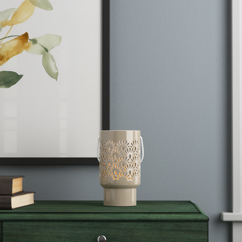 12'' H Ceramic Tabletop Lantern