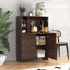 Armoire de bureau extensible avec tiroir de rangement et plateau de table extensible