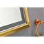 Miroir de salle de bain 48 po x 72 po à DEL, fixation murale avec structure en aluminium, brouillard, 3 modes de couleur, éclairage à intensité variable en continu, bord brossé doré 48 po x 72 po, technologie de brouillard, températures, luminosité réglable