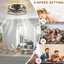 Ventilateur de plafond en cage 18,11 po avec ensemble d'éclairage et télécommande Jakwan-1736505381