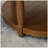 Large Round Tufted Linen Ottoman Coffee Table With Wood Shelf Storage, For Home And Commercial Use-50775070-50775056