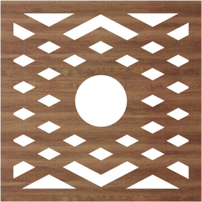 Médaillon de plafond à chevrons