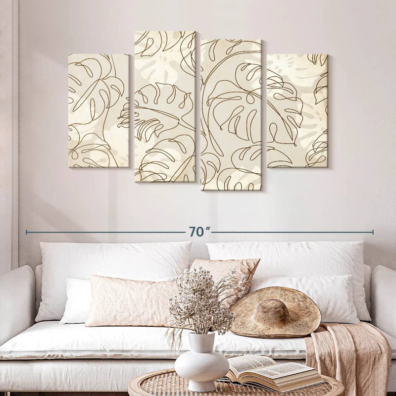 Motif de feuilles Kerner Monstera