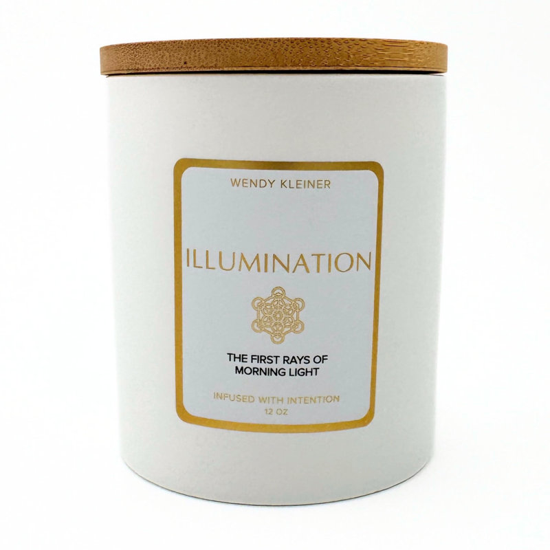 Bougie Illumination Intention - Awake Insight & Inner Clarity - Bougie parfumée au soja et à la noix de coco pour un bien-être affectif 