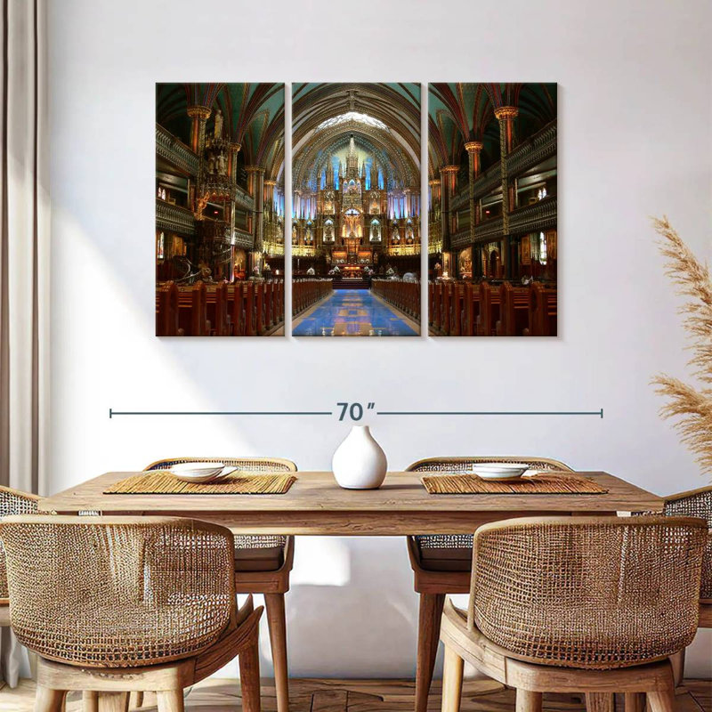 Adella Inside Notre Dame Basilica, 36" H x 57" W