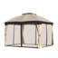 Pavillon de jardin 10 x 12, abri de jardin pavillon de jardin, brun-119971387