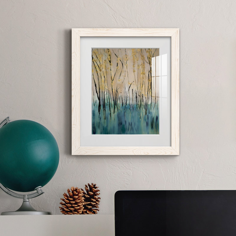 Mountain Air - peinture encadrée, Cadre blanc, H 24 po x l 18 po x P 1,5 po