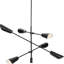 Circe 6 Light Metal Dimmable Chandelier-2036647260