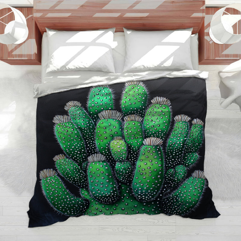 Cactus Bedding Plant Comforter Southwestern, Twin Comforter