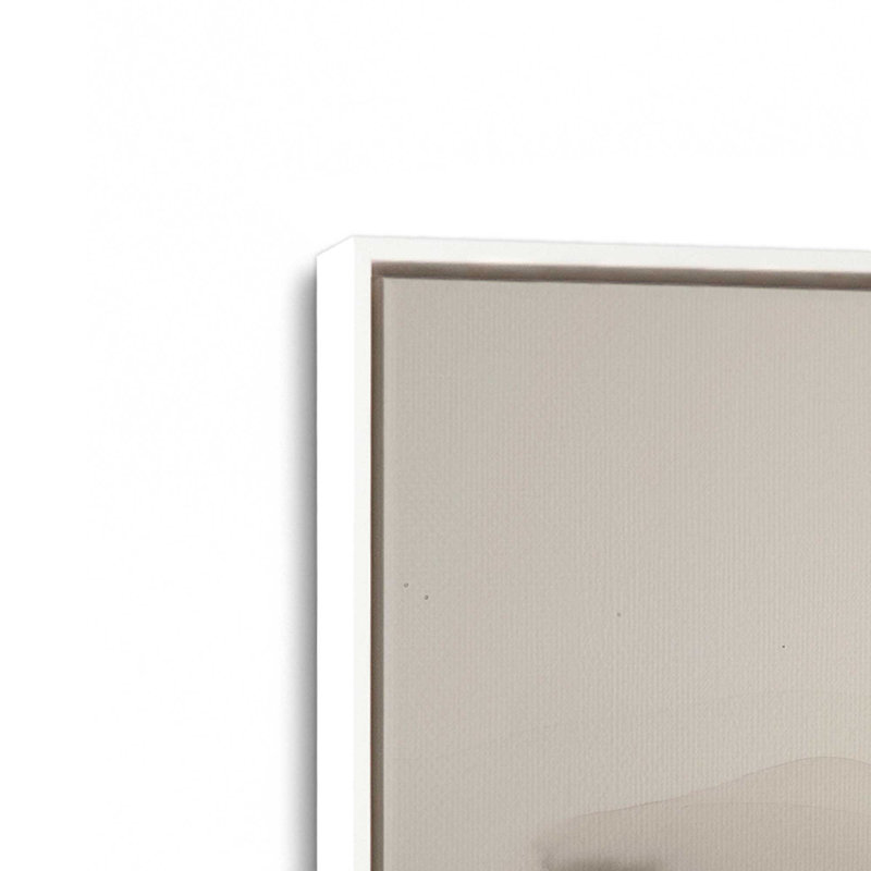 «Copper Rustic Elegance», ensemble de 2 impressions sur toile dans un cadre, Cadre flottant blanc opaque