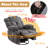 37.4" W Massage Heater Recliner, 360° Swivel, 30° Rocker, Cup Holders, USB Port-535146692