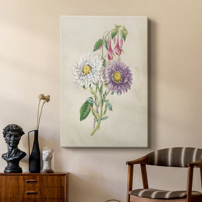 Antique Garden Bouquet III -Custom Wrapped Gallery Cavas