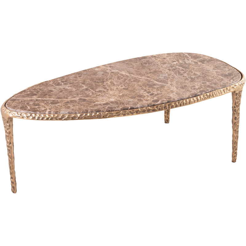 Table basse Astrid, Brown/Brass