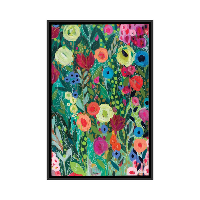 «Into the Profondeurs II», impression sur toile, H 26 po x l 18 po x P 1,5 po, Toile avec cadre noir, Pas de tapis