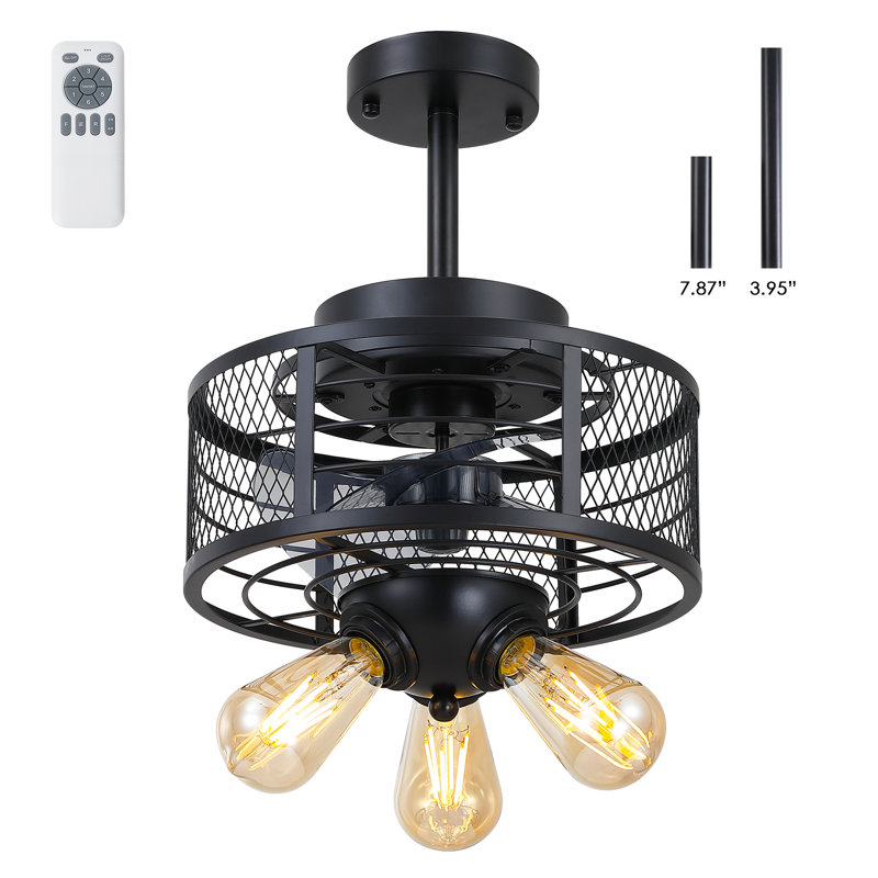  Ventilateurs de plafond à profil bas avec lumières et télécommande / application, ventilateurs de plafond à DEL modernes de 48 pouces avec moteur à courant continu réversible silencieux, à intensité variable 3 couleurs et 6 vitesses