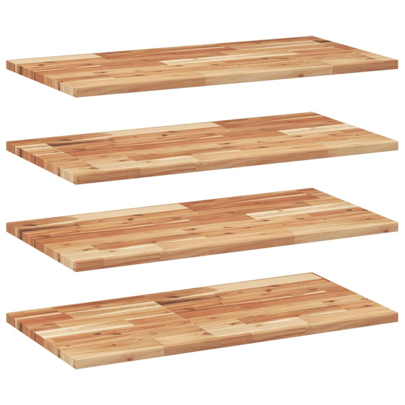 Acacia Solid Wood, 2cm H x 80cm W x 40cm D