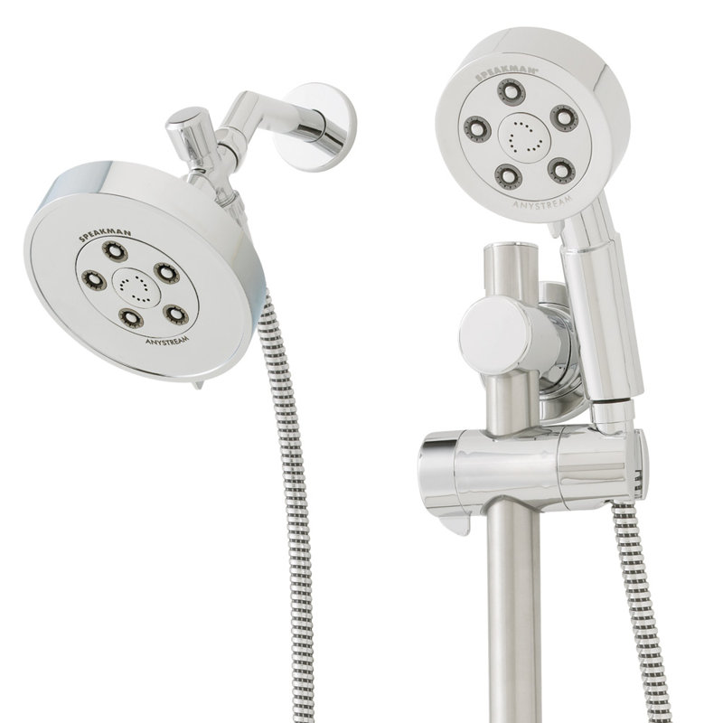 Neo Multi Function Dual Shower Head, Polished Chrome