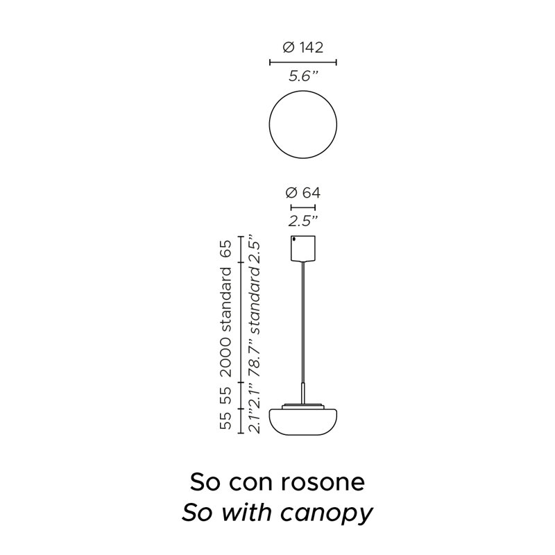 Kiki Suspension Lamp, Anthracite