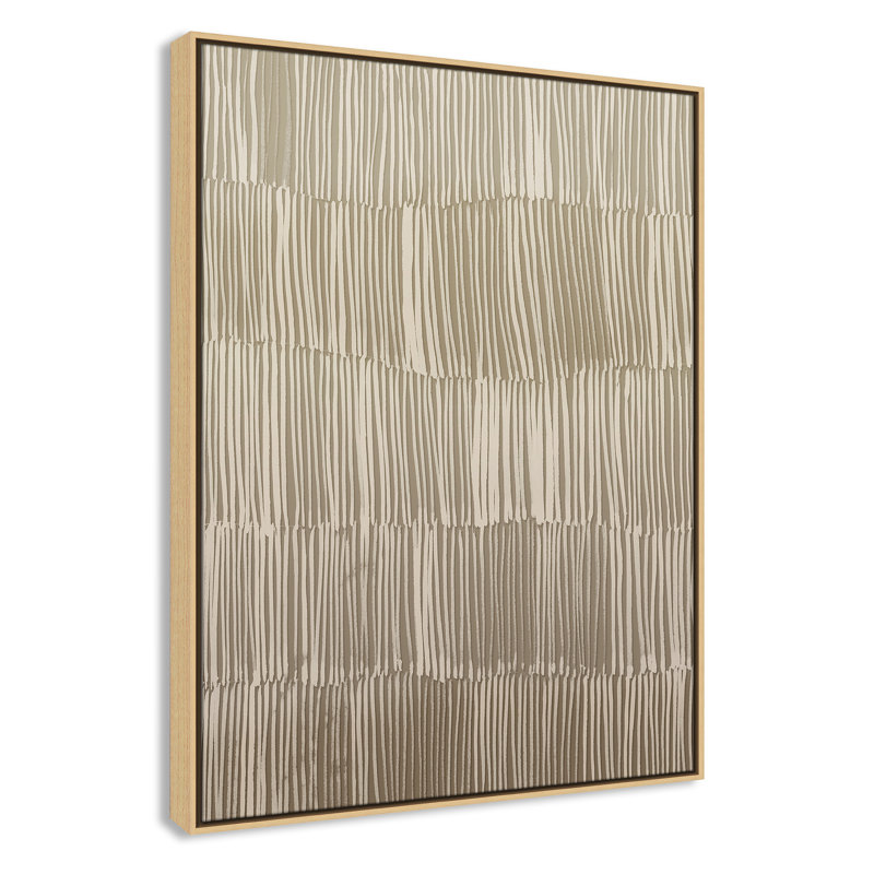 Linear Calm I Print par , H 41,5 po x l 31,5 po, Flotteur naturel