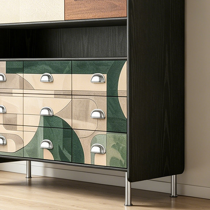 Armoire d'appoint de style rétro moderne
