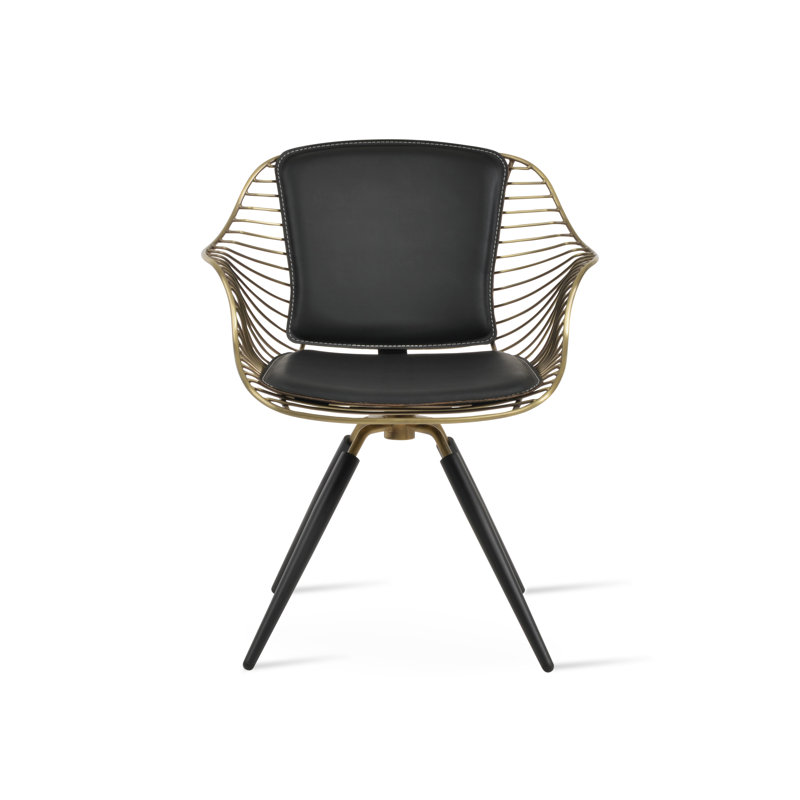 Fauteuil pivotant Zebra, Noir