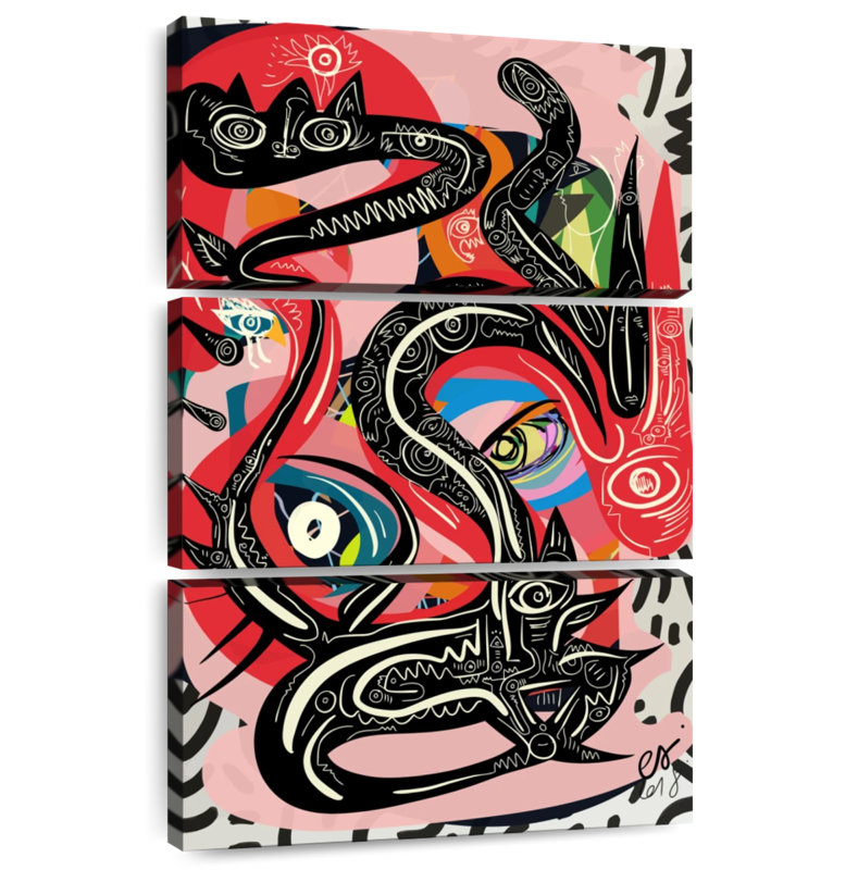 Kelan Graffiti mystique serpent, H 50 po x l 32 po