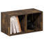 Étagères flottantes à 2 cubes pour mur, bibliothèque sur pied, horizontale ou verticale, pour salon, bureau, pin ambré-123195401