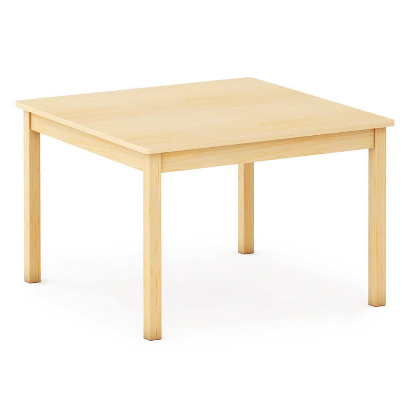 EdQ Classroom Table 30 x 30 with 20" legs, 20" H x 30" L x 30" W