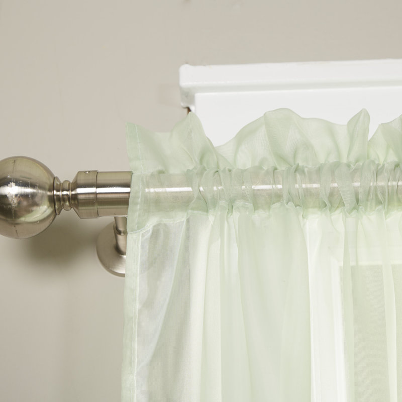 Sheer Sliding Panel Pair, Sage, 40" W x 84" L