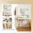 White Vanity Desk 31.5" - 3 Light Settings, Removable Mirror & 3 Drawers