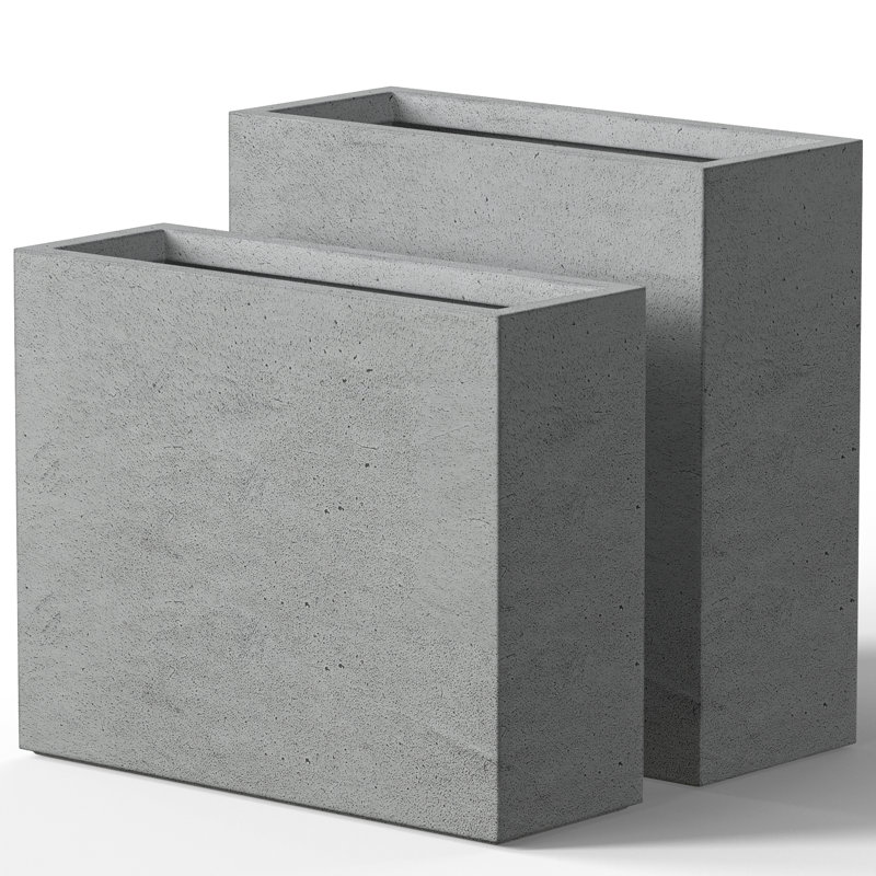 Monoceros Handmade Planter Box, Stone Finish
