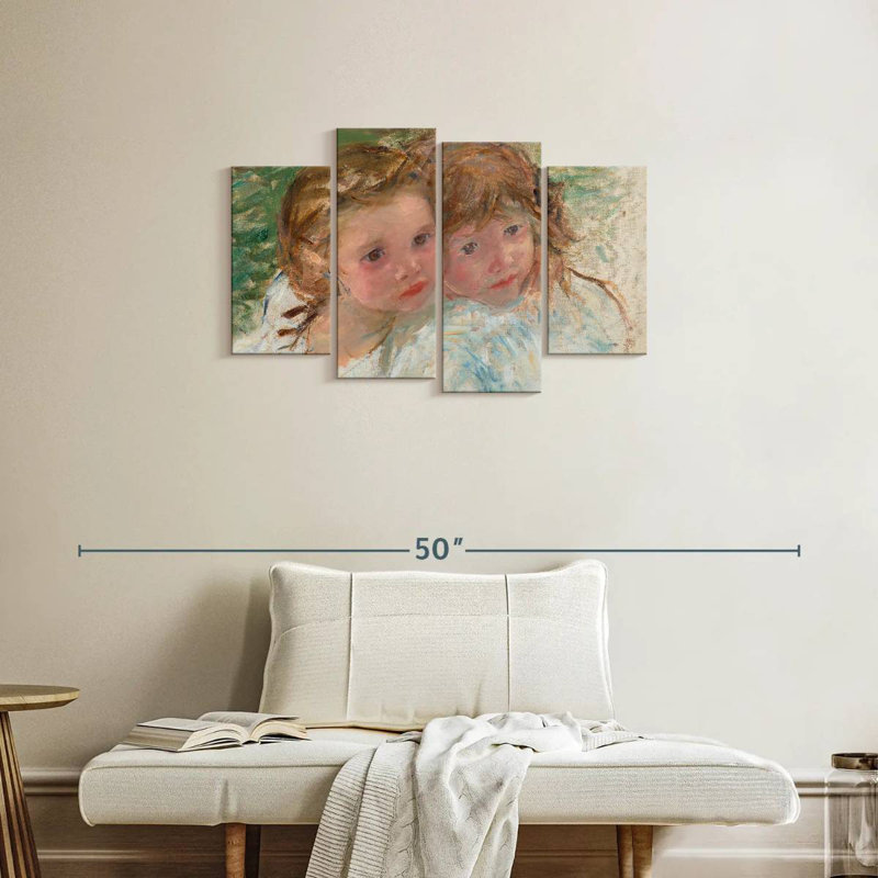 Leisha, deux petites soeurs, H 22 po x l 36 po