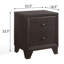 Table de chevet 2 tiroirs Espresso