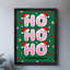 Art mural rétro noir encadré de Noël rétro-1671320190