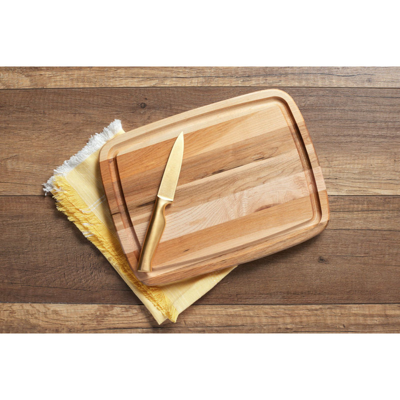 Labell Canadian Maple Reversible Steak Board With Groove Cutting Board
