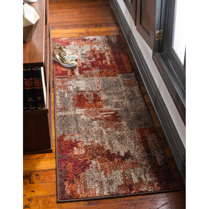 Abstract Area Rug, Runner 61 x 183cm