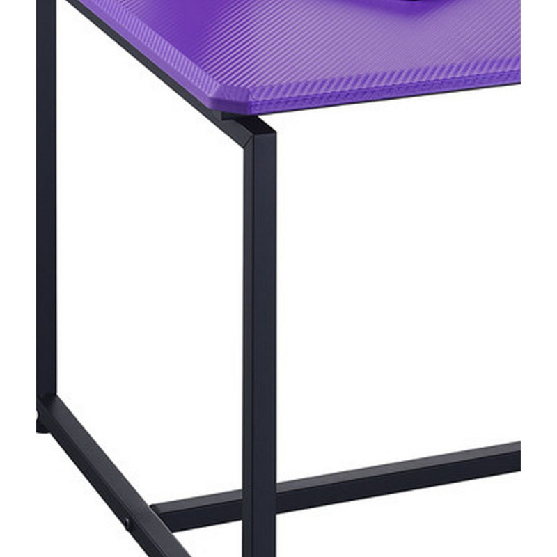 Kapp Coffee Table,3 Piece Coffee Table and End Table Set,Trestle Leg, Purple