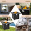 Moorebank Square Steel Propane Smokeless Fire Pit Table with Hidden Fuel Tank