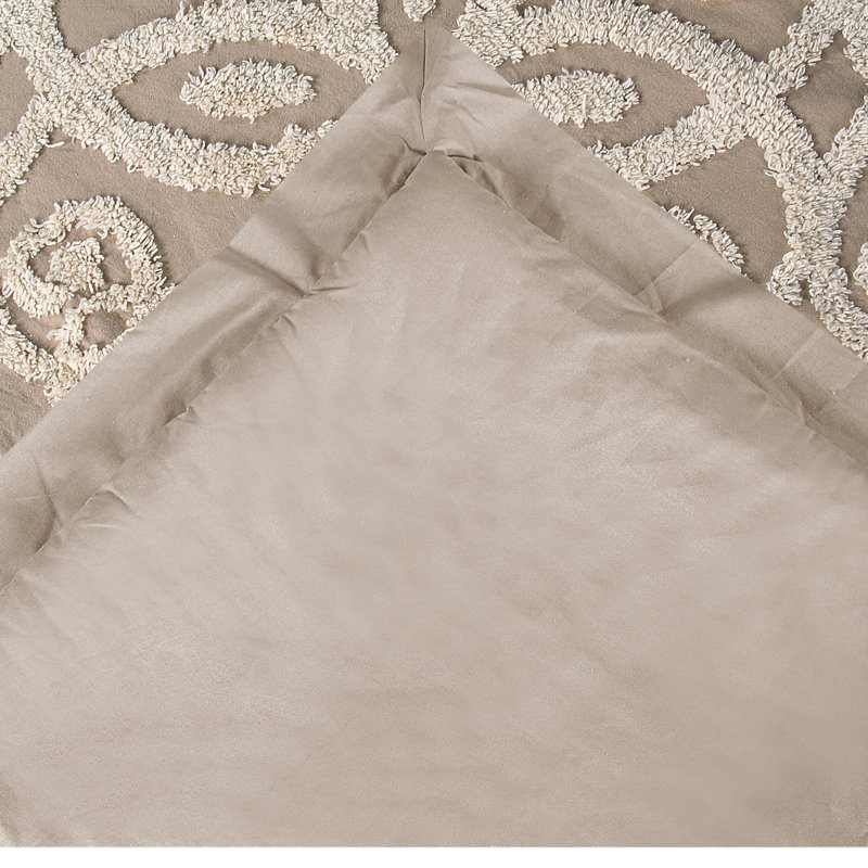 100% Cotton Floral Pattern Machine Washable Comforter Sets with Sham, King Comforter + 2 Shams, Linen