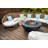Lunar Bowl 42" Round Concrete Fire Pit Table-119602990-119602991