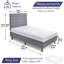Aireka Bed - Divan Bed With Headboard-1073611974