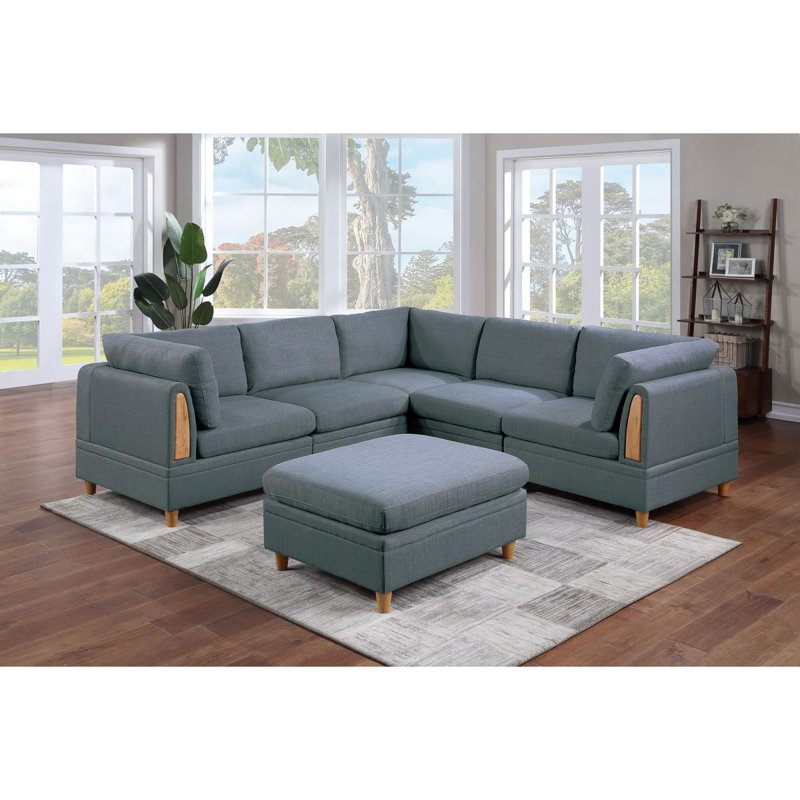 Ensemble de canapé modulaire 6 pièces Contemporary Living Furniture