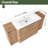64'' Single Bathroom Vanity with Ceramic Top-382995249