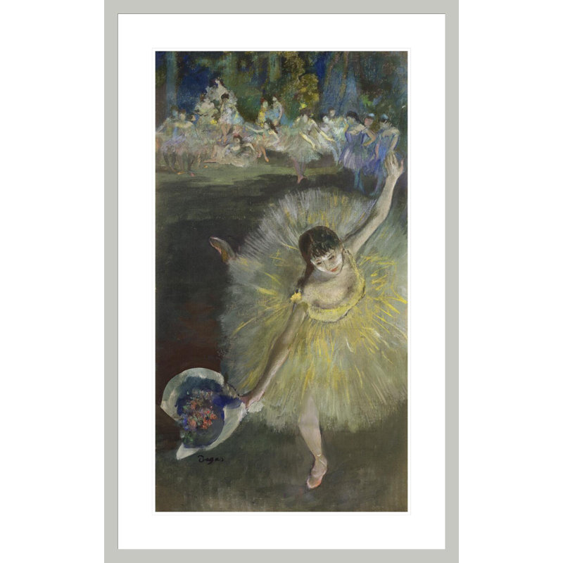 «End of an Arabesque» par Edgar Degas, impression giclée encadrée, H 41,5 po x l 26,13 po