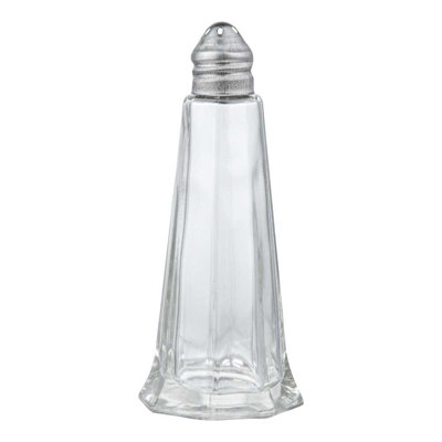  Salt And Pepper Shaker Set 10 Count 1 Oz Swirl Design Glass Condiment Shaker Chrome Top Dishwasher Safe Unique Tabletop Seasoning Shaker Clear